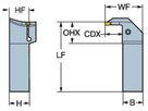 COROMANT CoroCut 1-2 Schaftwerkzeug zum Axialeinstechen LG123H13-2525B-132BM