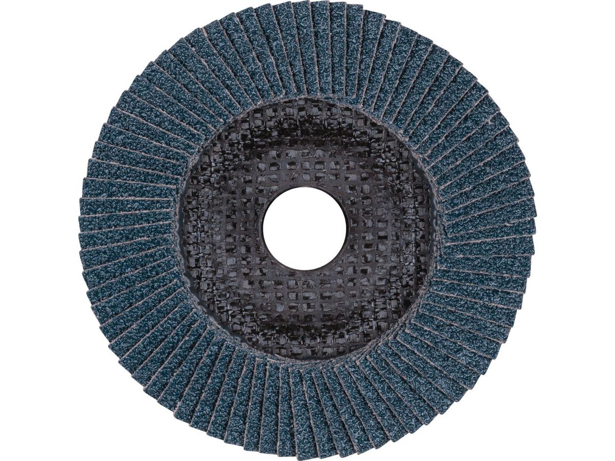 PFERD Fächerschleifscheibe 125 mm, gewölbt, K60, Zirkonkorund