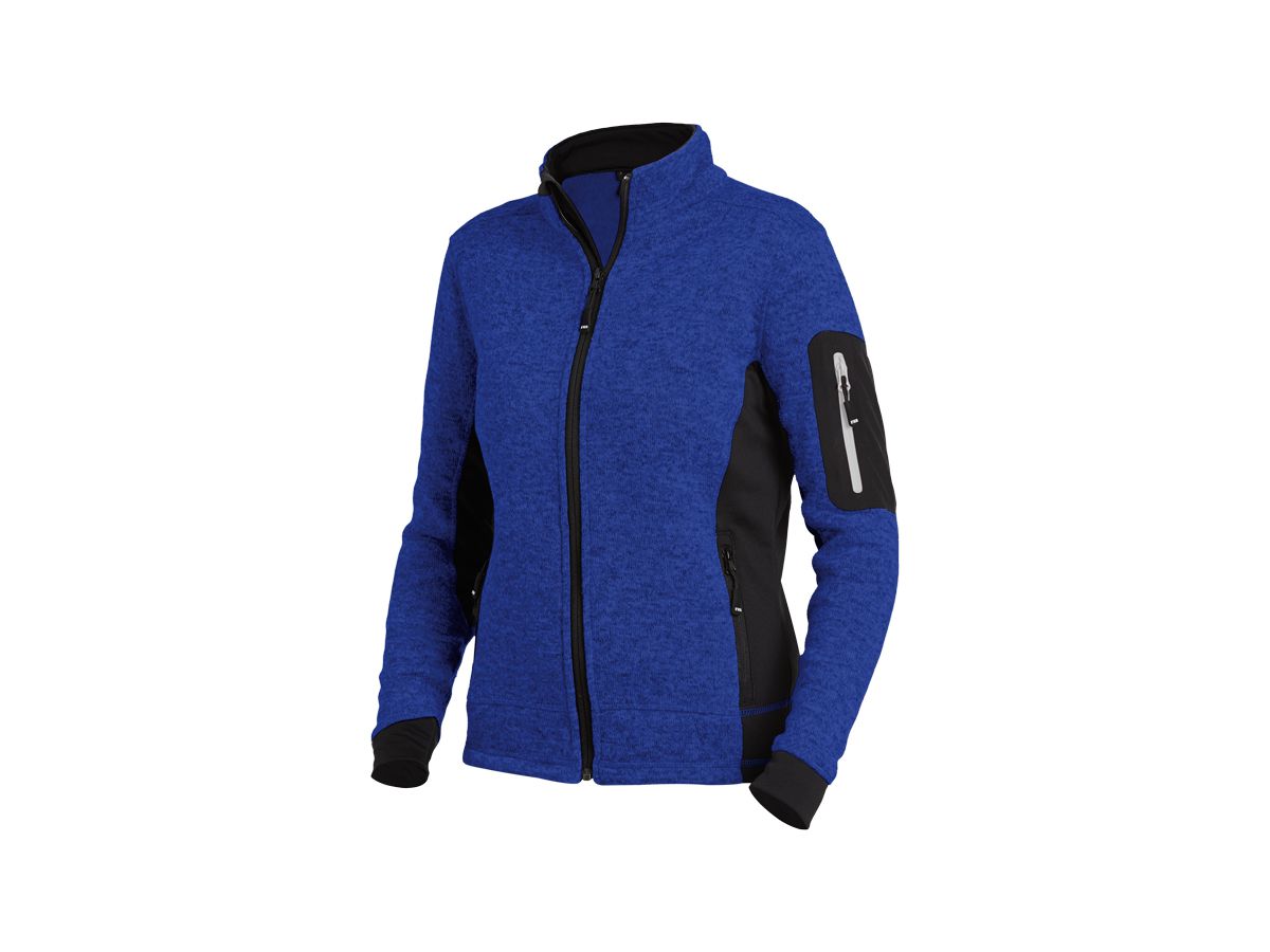 FHB Strickjacke Marieke, 280 g/qm Gr. 2XL, royalblau/schwarz, 79596