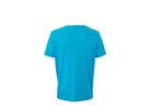 JN Mens Heather T-Shirt JN974 65%PES/35%BW, turquoise-melange, Gr. 3XL