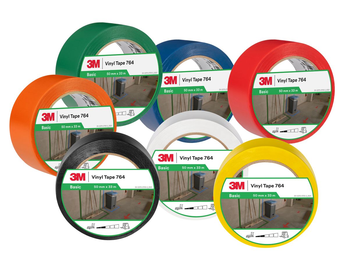 PVC-Klebeband 3M 764i rot, 50 mm x 33 m