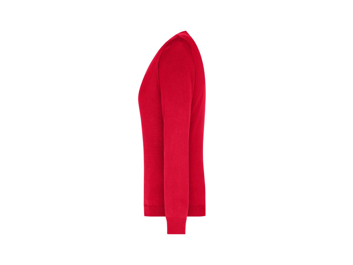 JN Ladies V-Neck Pullover JN658 100%BW, red, Größe 2XL