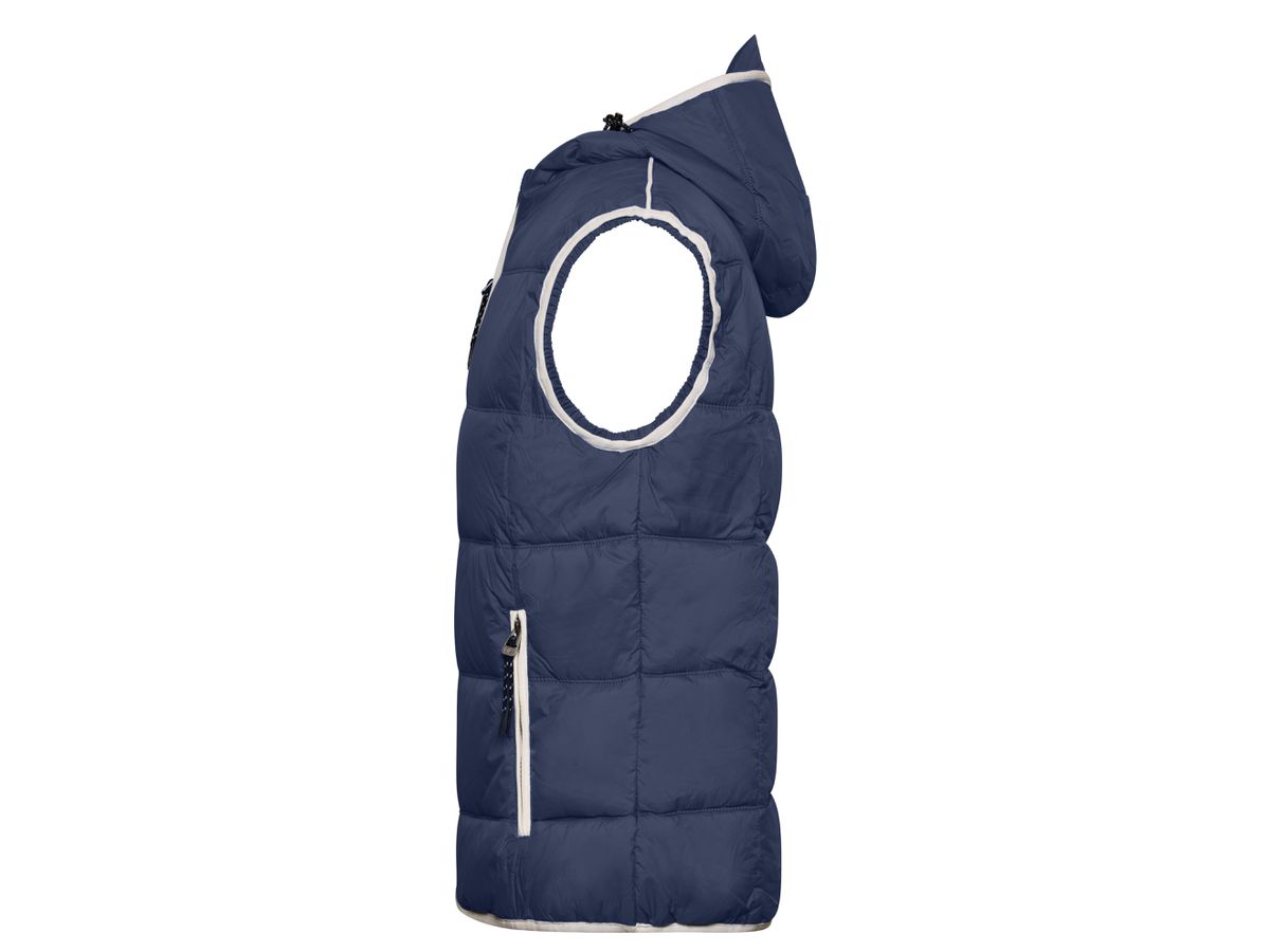 JN Mens Maritime Vest JN1076 100%PA, navy/white, Größe S