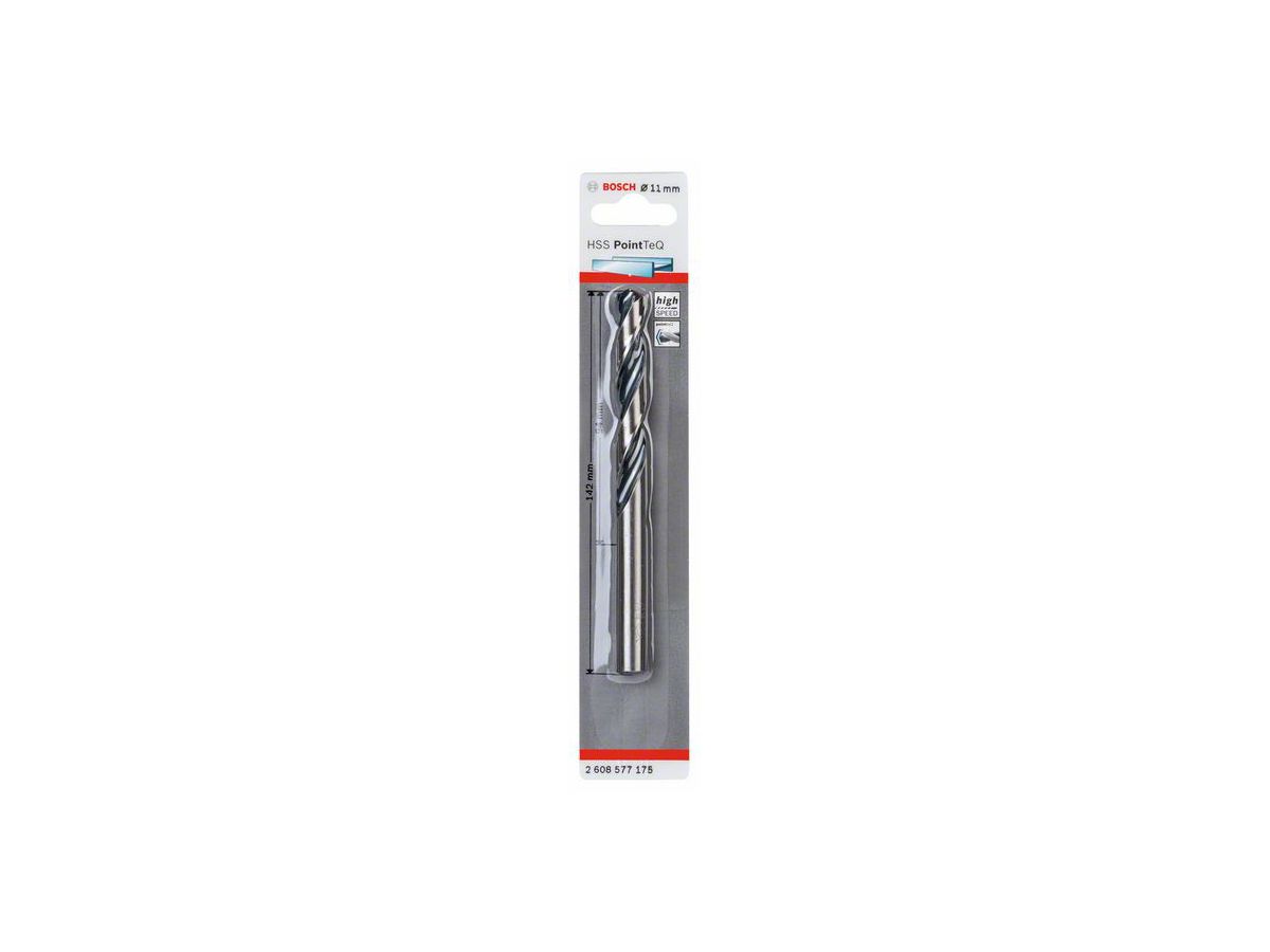 BOSCH Spiralbohrer PointTeQ, HSS 11x94x142 mm