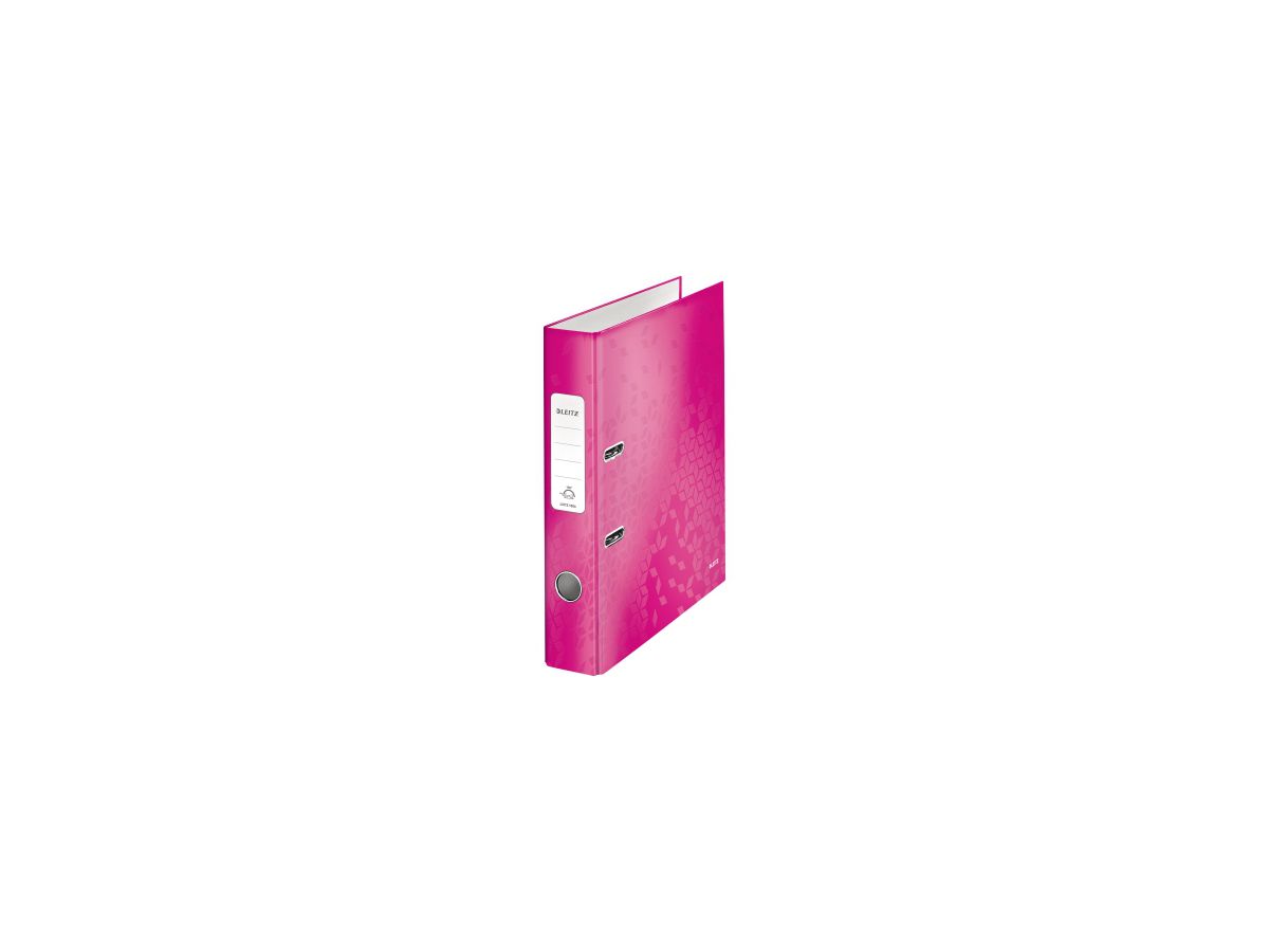 Leitz Ordner 180 WOW 10060023 DIN A4 50mm Pappe pink metallic