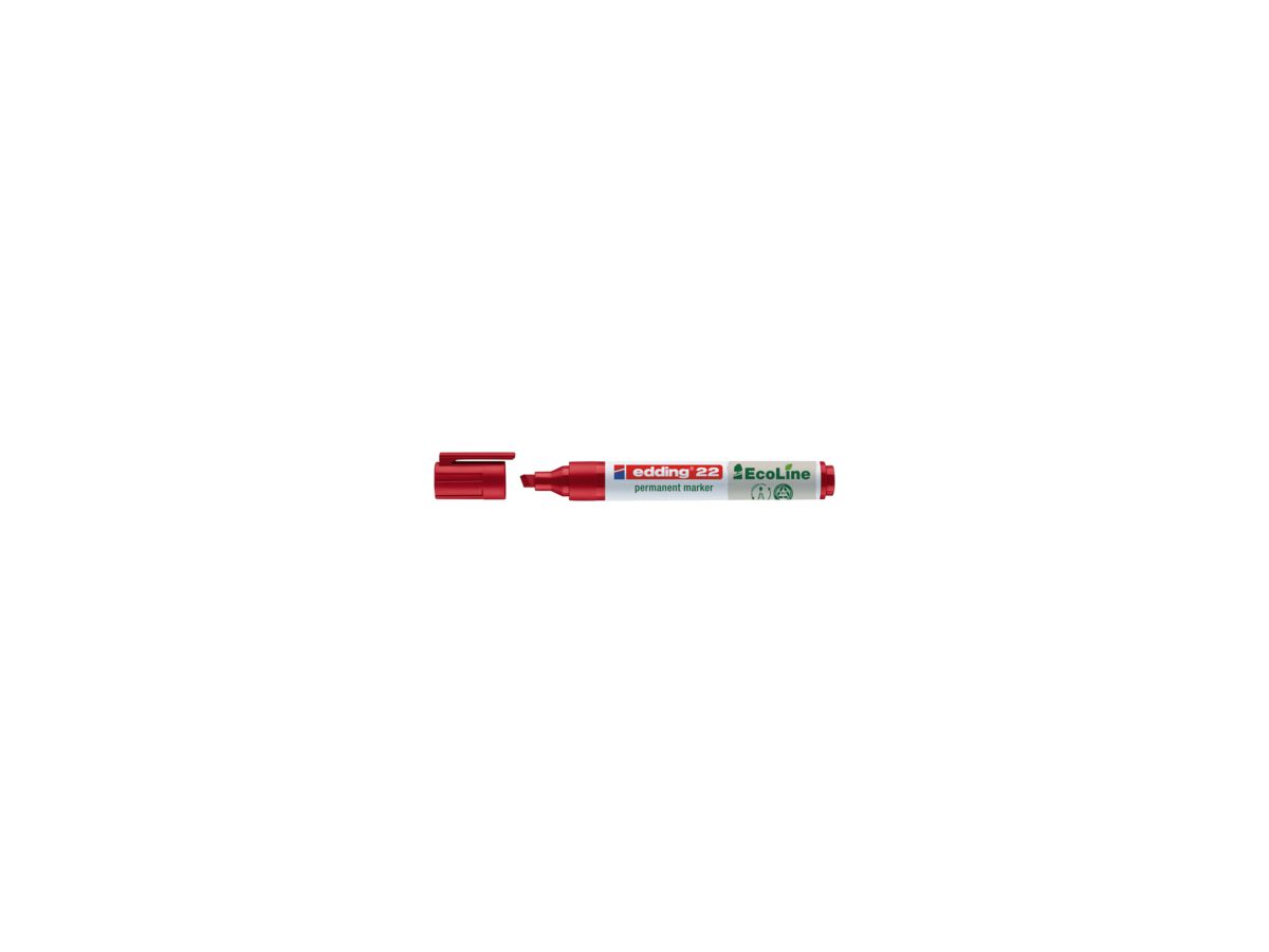 edding Permanentmarker 22 EcoLine 4-22002 1-5mm Keilspitze rot