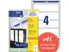 Avery Zweckform Ordneretikett L6061-100 weiß 400 St./Pack.