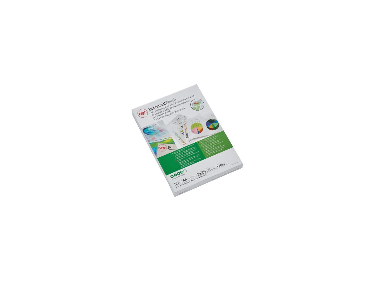 GBC Folientasche DocumentPouch 3740449 DIN A4 250mic 50 St./Pack.