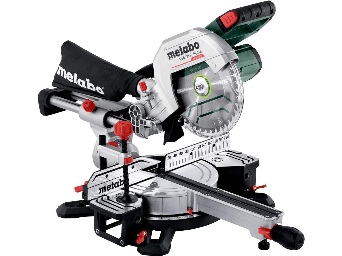 METABO Akku-Kappsäge KGS 18 LTX BL 216 1x18V/4,0 Ah Li-Power, Ladegerät