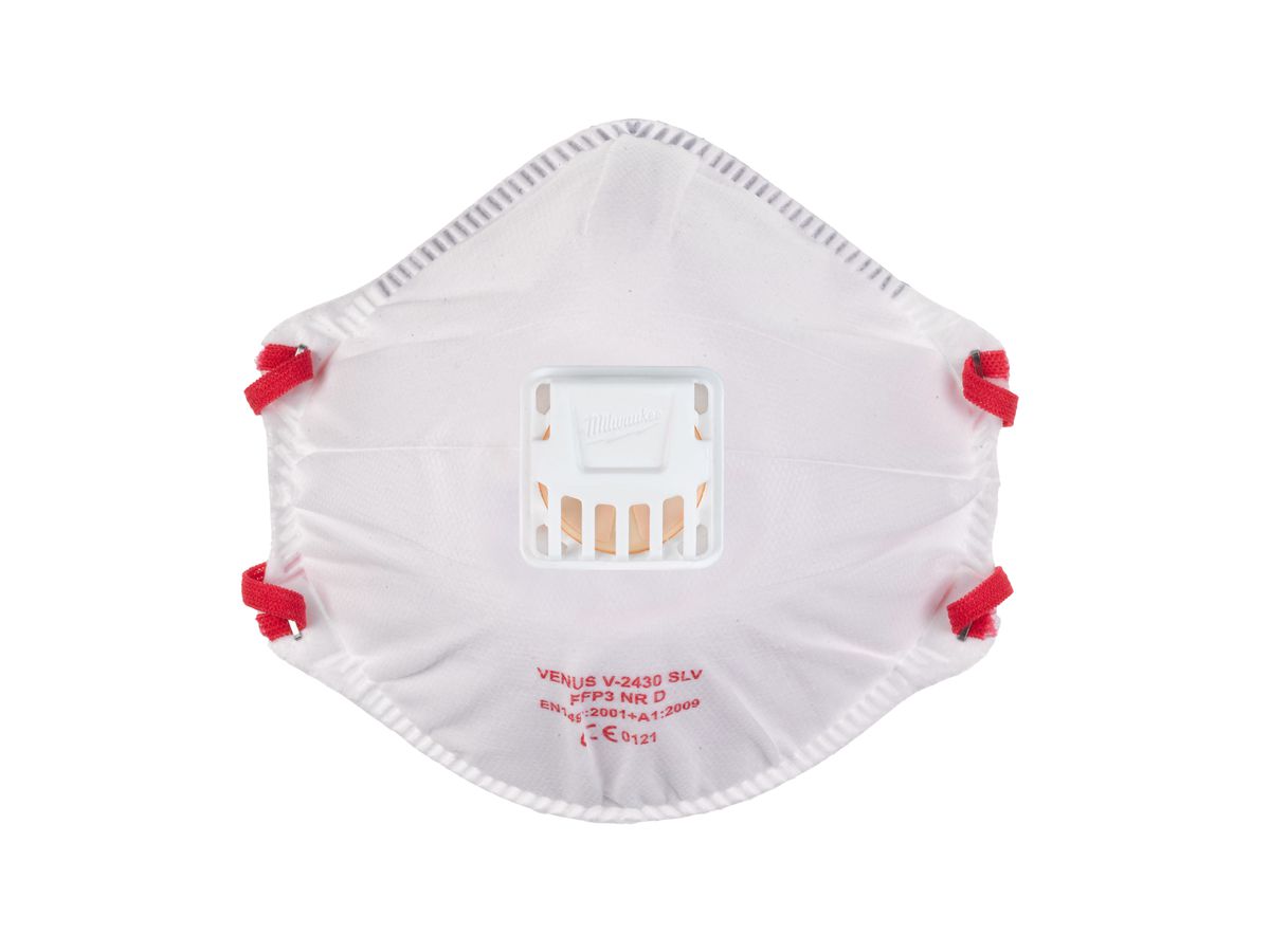 MILWAUKEE FFP3 Einweg-Atemschutzmaske mit Ventil VE 10