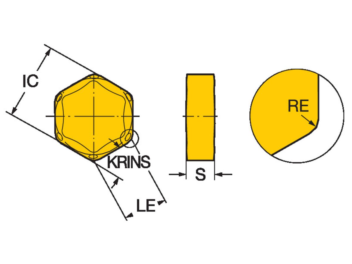 COROMANT Wendeplatte zum Fräsen HNGX090520-KMK20D