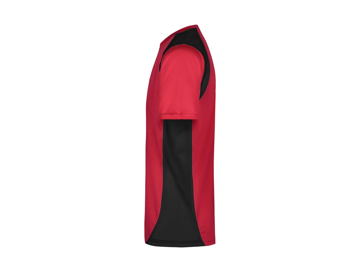 JN Mens Running-T JN306 100%PES, red/black, Größe S