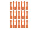 Avery Zweckform Hinweisetikett Pfeil 3008 leuchtrot 63 St./Pack.