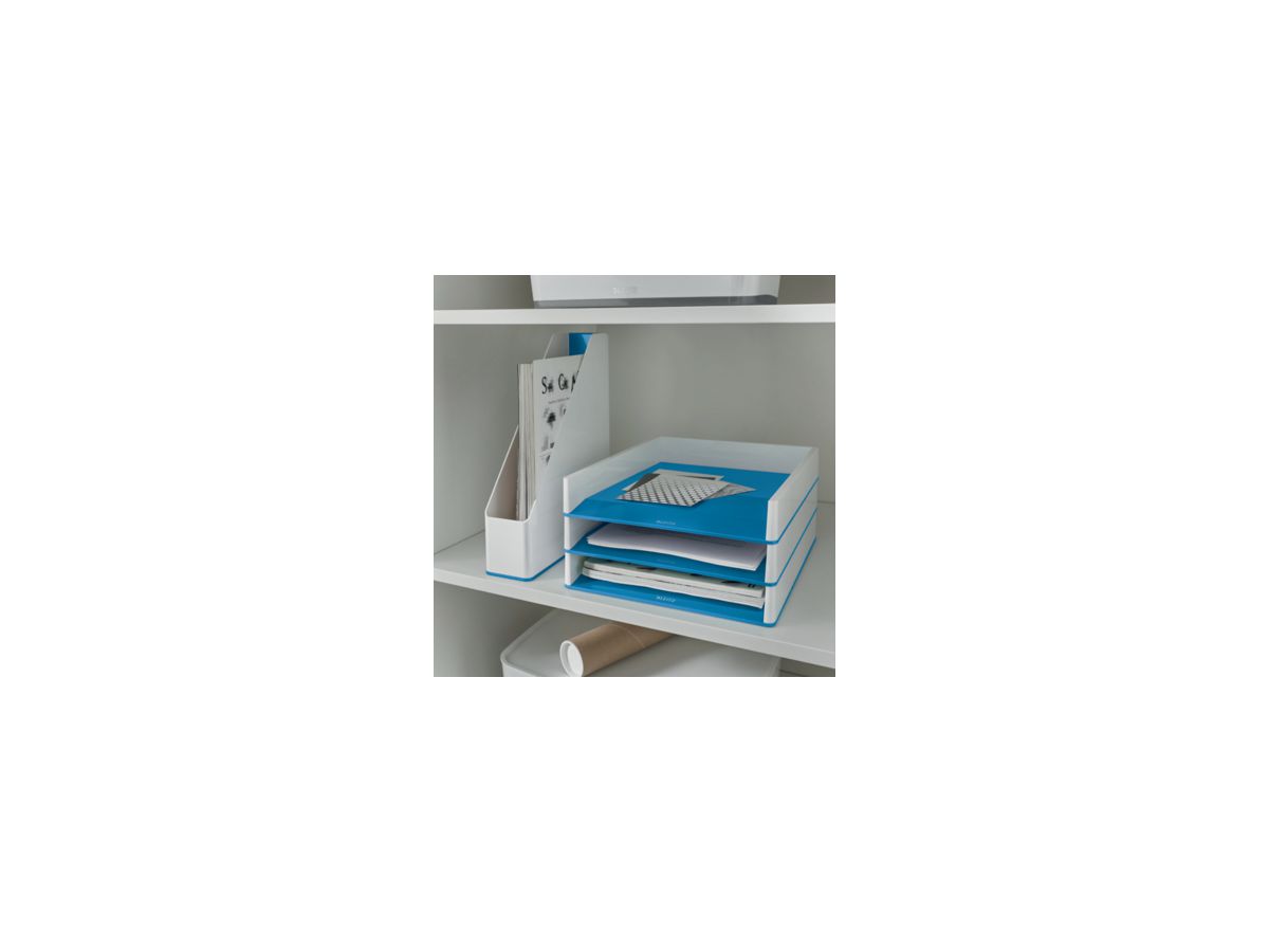 Leitz Stehsammler WOW 53621036 DIN A4 PS weiß/blau