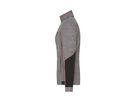 JN Ladies' Fleece Jacket JN1817 carbon-melange/black/red Gr. XL