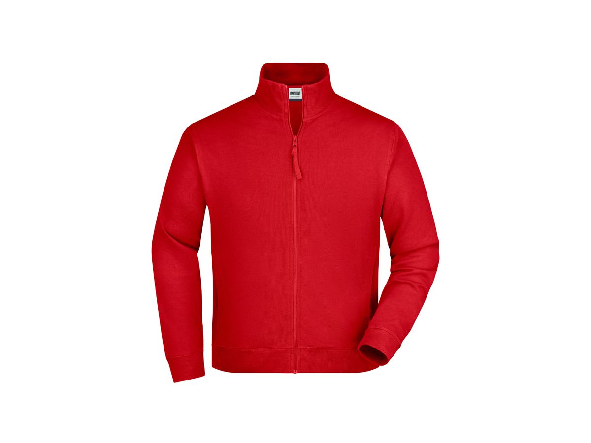 JN Sweat Jacket JN058 100%BW, red, Größe L