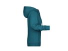 JN Ladies' Zip Hoody 8025 petrol-melange, Größe M
