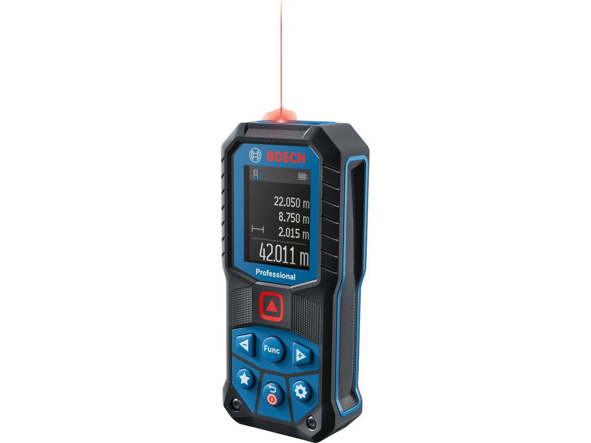 BOSCH Laser-Entfernungsmesser GLM 50-22 Tasche, Schlaufe, Batterie