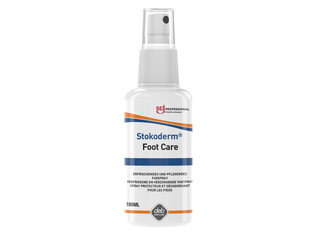 SC JOHNSON Fuß-Spray Stokoderm Foot Care, 100 ml Pumpflasche, SFC100ML