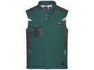 JN Craftsmen Softshell Vest JN825 100%PES, dark-green/black, Größe XS