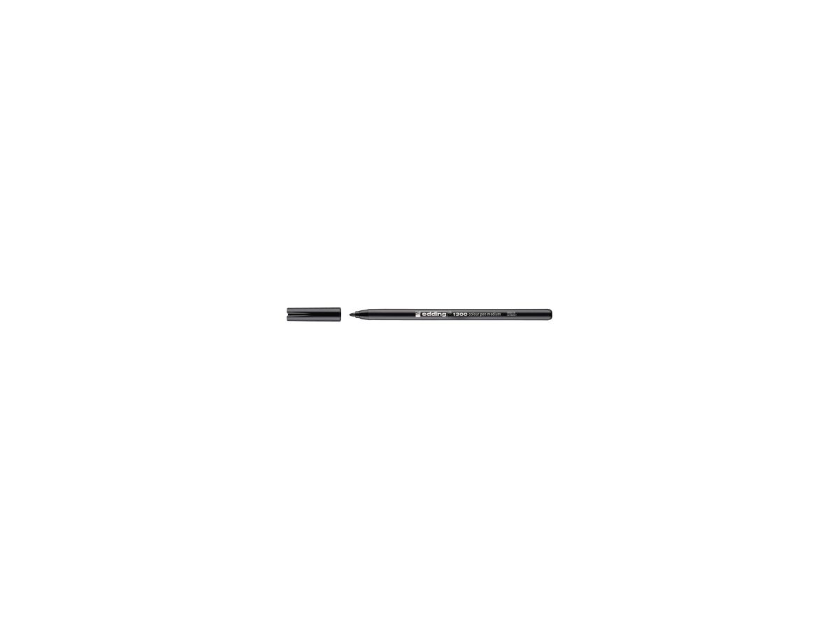 edding Faserschreiber 1300 color pen 4-1300001 3mm schwarz