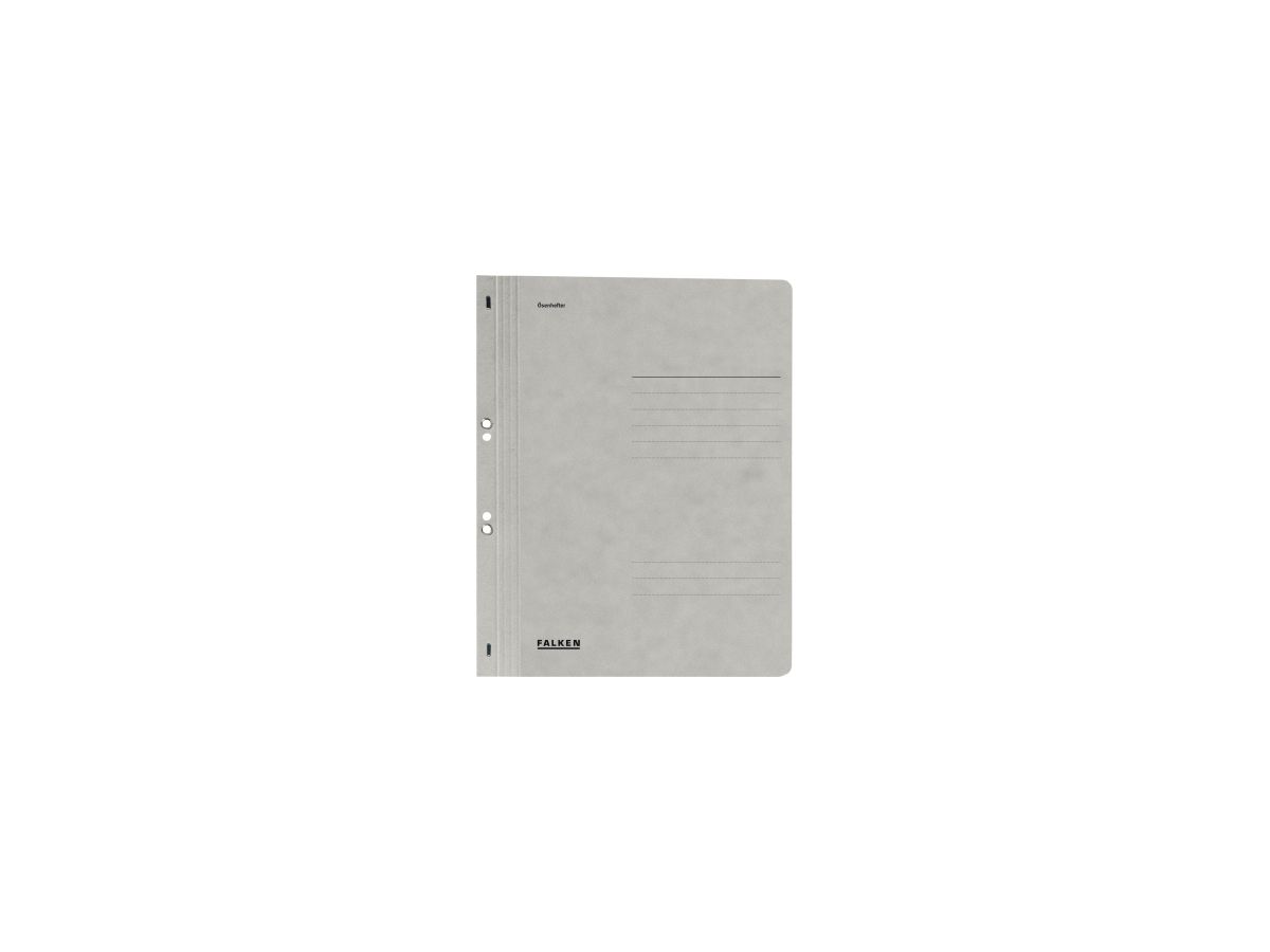 Falken Ösenhefter 80003916 DIN A4 ganzer Deckel Behördenheftung grau