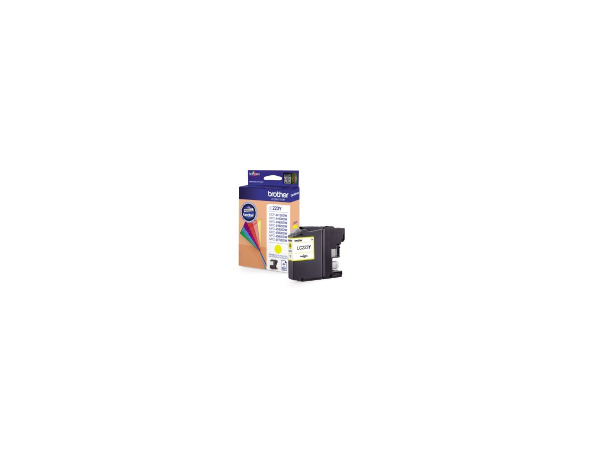 Brother Tintenpatrone LC223Y 550 Seiten gelb