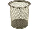 helit Stifteköcher Mesh H2518099 9x10cm rund 1Fach Metall silber