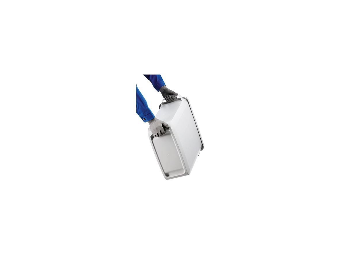 DURABLE Abfalleimer DURABIN VEH2012026 60l grau +Deckel ge