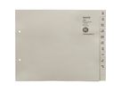 Leitz Registerserie 13520085 A-Z DIN A4 100Ordner Tauenpapier grau