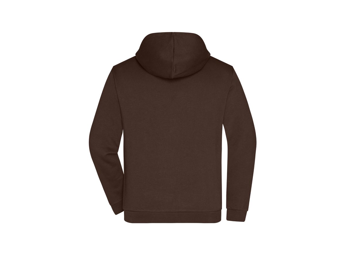 JN Promo Zip Hoody Men JN756 80%BW/20%PES brown Gr. 4XL
