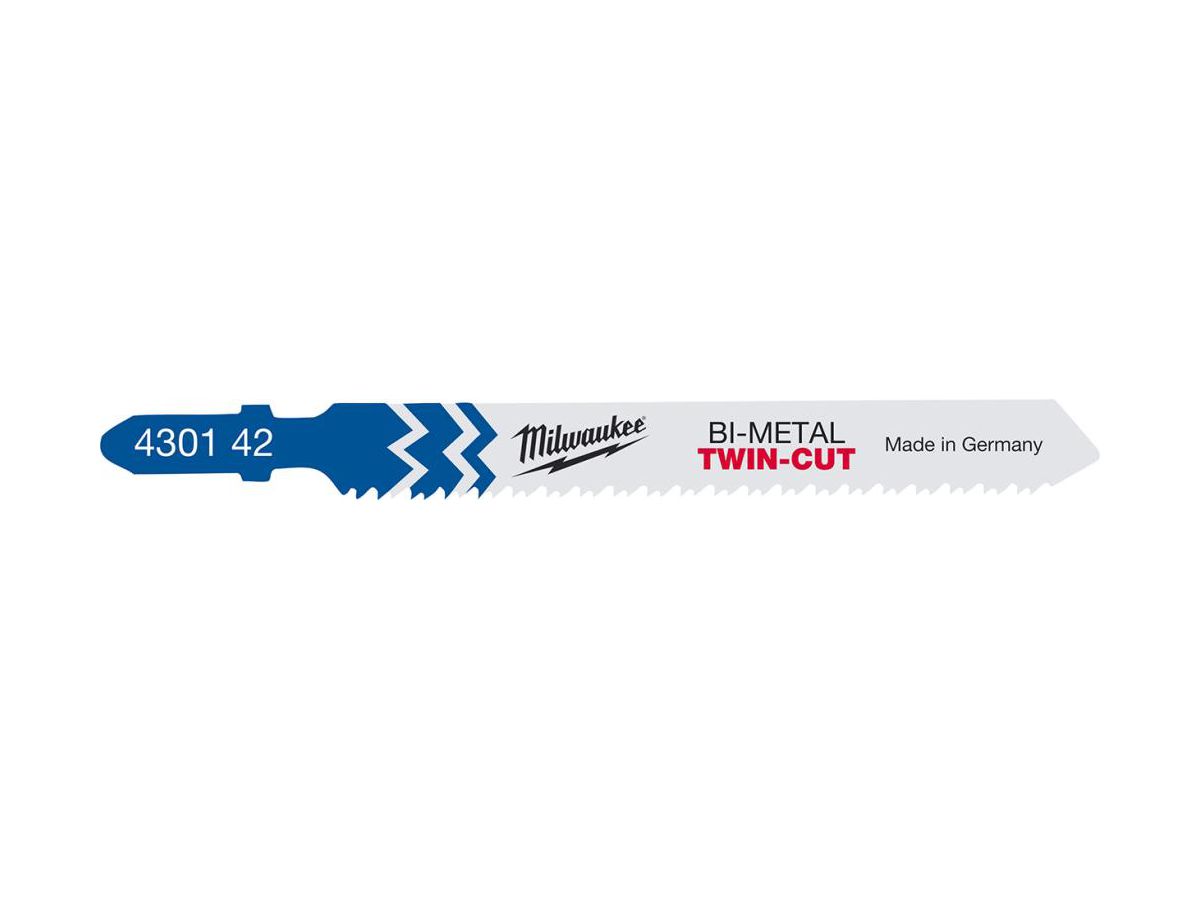 MILWAUKEE Stichsägeblatt T123XF Metall 91 x 2,5/1,8 mm TWIN-CUT Bi-Metall