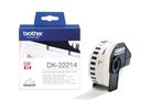 Brother Endlosetikettenrolle DK22214 12mmx30,48m Papier weiß