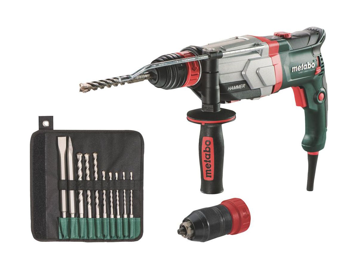 METABO Multihammer mit Zubehör im Koffer UHEV 2860-2 Quick Set, 1100 Watt