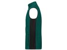 JN Men's Workwear Fleece Vest JN856 100%PES, dark-green/black, Größe XS