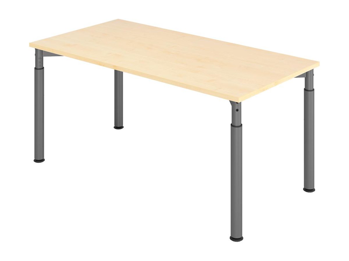 Schreibtisch 4-Fuß 1600x800 mm Ahorn