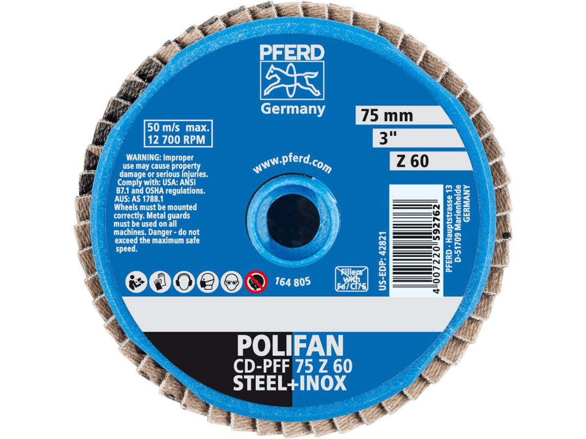 COMBIDISC mini Polifan K60 75mm PFERD