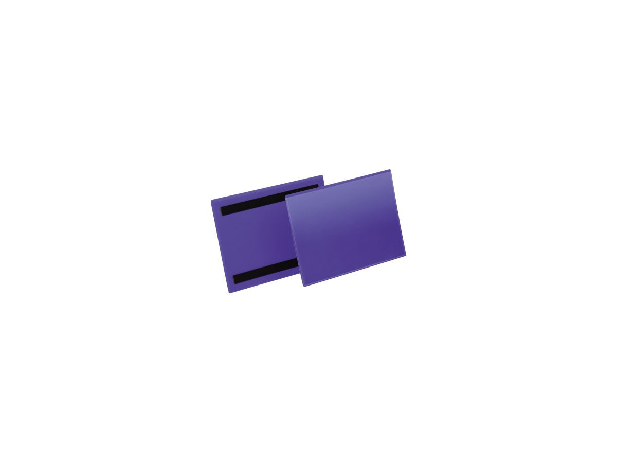 DURABLE Kennzeichnungstasche 174307 magnet. A5 quer d.bl 50 St./Pack.