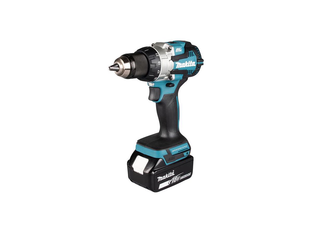 MAKITA Akku-Bohrschrauber 18V / 5,0 Ah, 2 Akkus + Ladegerät im MAKPAC DDF489RTJ