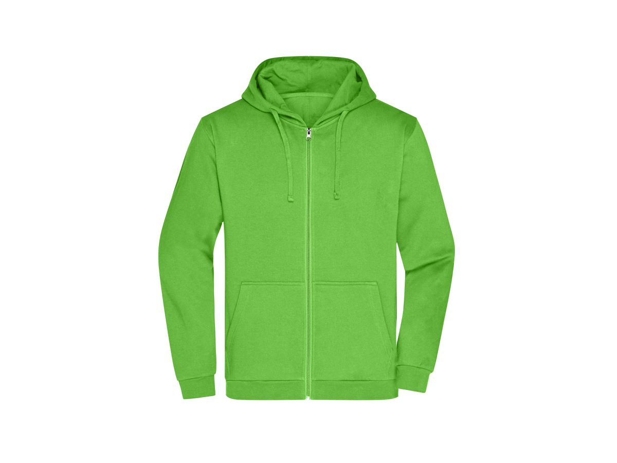 JN Promo Zip Hoody Men JN756 80%BW/20%PES lime-green Gr. L