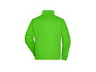 JN Workwear Sweat Jacket JN836 70%BW/30%PES, lime-green, Größe 5XL
