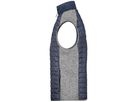 JN Men's Knitted Hybrid Vest JN740 light-melange/anthracite-melange Gr. M