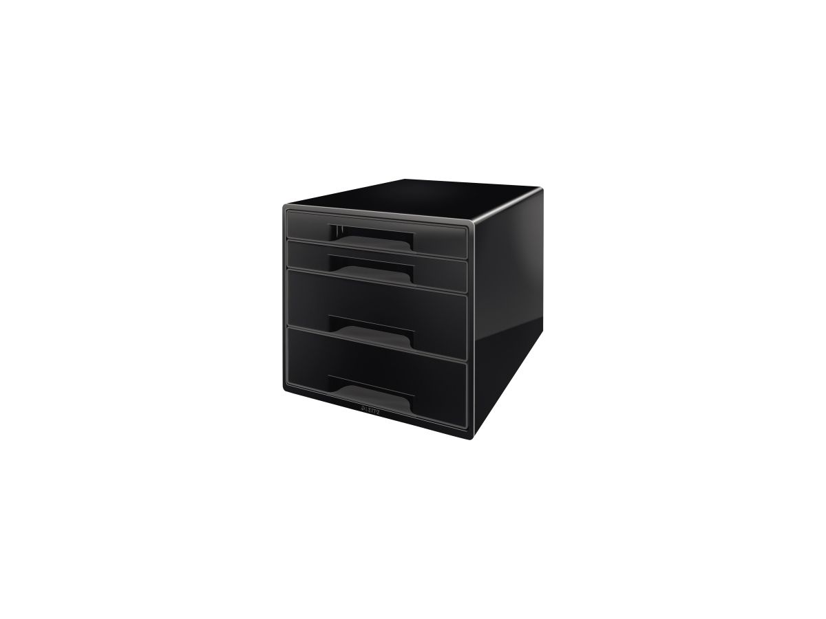 Leitz Schubladenbox CUBE 52521095 4Schubfächer schwarz