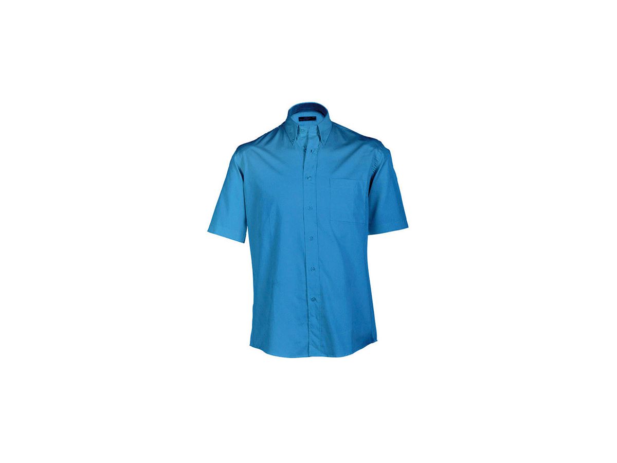 JN Buttondown Shirt Short JN065 100%BW, blue, Größe M