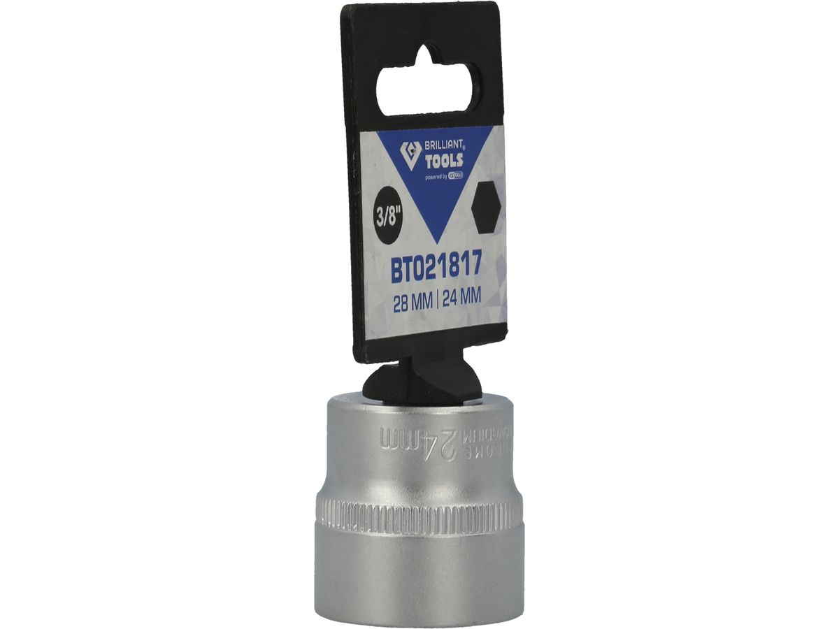 BRILLIANT TOOLS 3/8" Steckschlüssel- Einsatz,28mm, 24mm