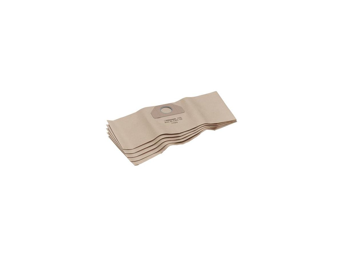 KÄRCHER Papierfiltertüte für NT 40, 45, 55, 561, 611, 5 Stück