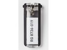 DURABLE Schlüsselanhänger KEY CLIP 195701 schwarz 6 St./Pack.