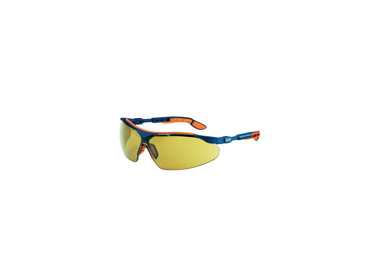 UVEX Schutzbrille I-Vo blau/orange Scheibe: PC amber Nr. 9160.520
