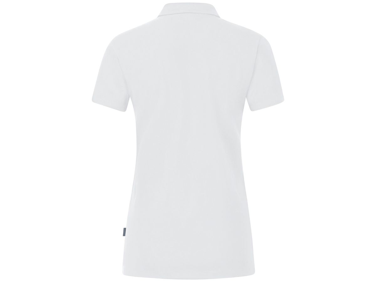 JAKO Polo Organic Stretch Damen C6321, Gr. 46 weiß