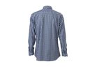 JN Mens Checked Shirt JN617 100% BW, navy/white, Größe S